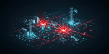 Digital representation of cyber threats targeting US critical infrastructure networks
