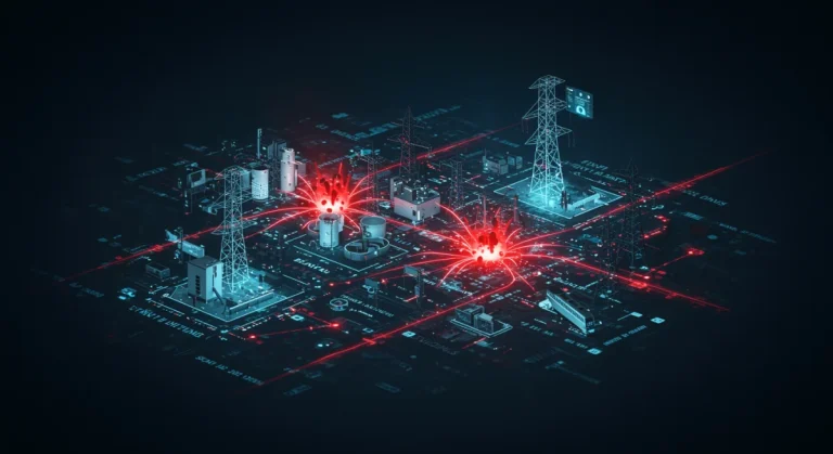 Digital representation of cyber threats targeting US critical infrastructure networks