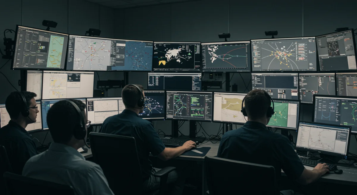 Cybersecurity team responding to a data breach incident