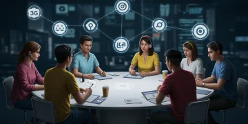 Diverse community members connecting on niche digital platforms