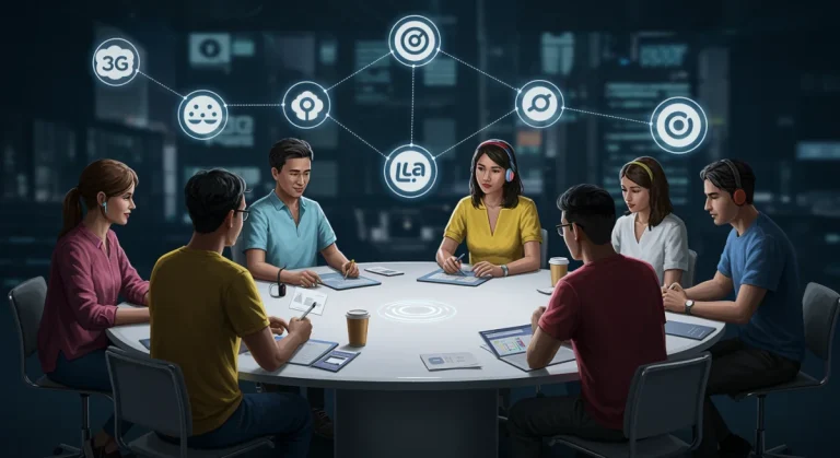 Diverse community members connecting on niche digital platforms