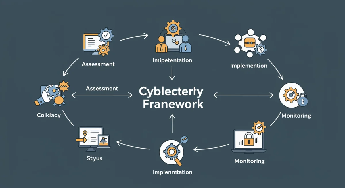 Cybersecurity framework implementation process flowchart