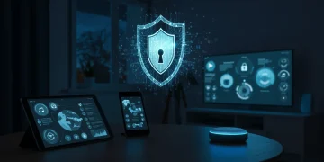 Smart home with digital shield protecting devices from cyber threats