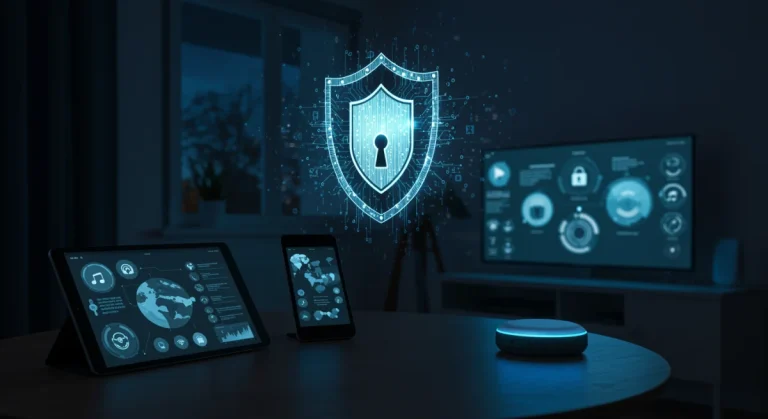 Smart home with digital shield protecting devices from cyber threats