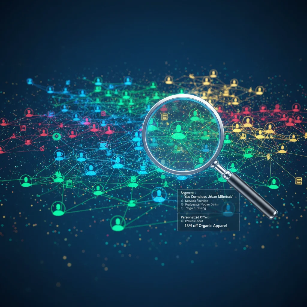 Hyper-segmentation in action, showing detailed customer profiles and targeted marketing.
