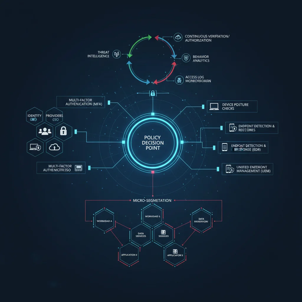 Zero Trust Architecture Components Diagram
