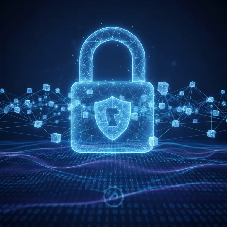 Advanced digital padlock protecting a small business network from ransomware attacks