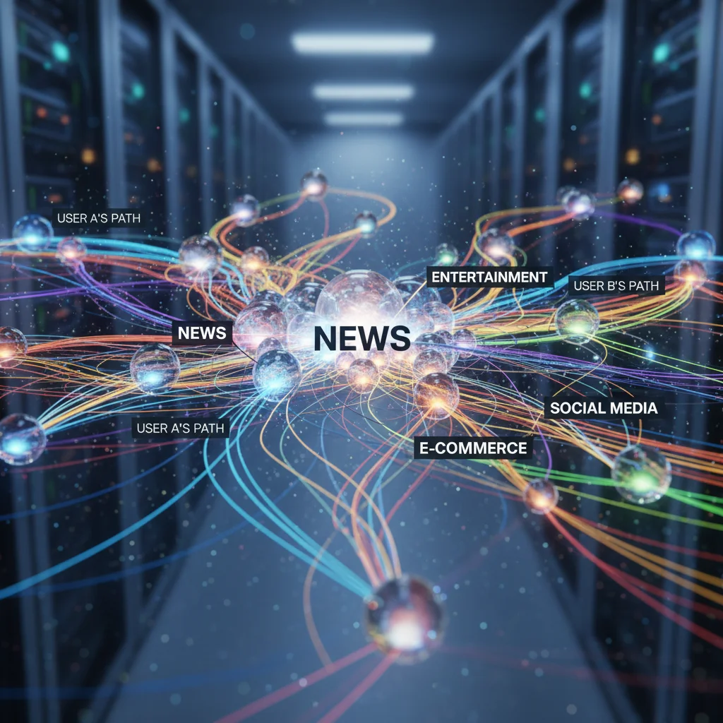 AI recommendation engine personalizing content delivery