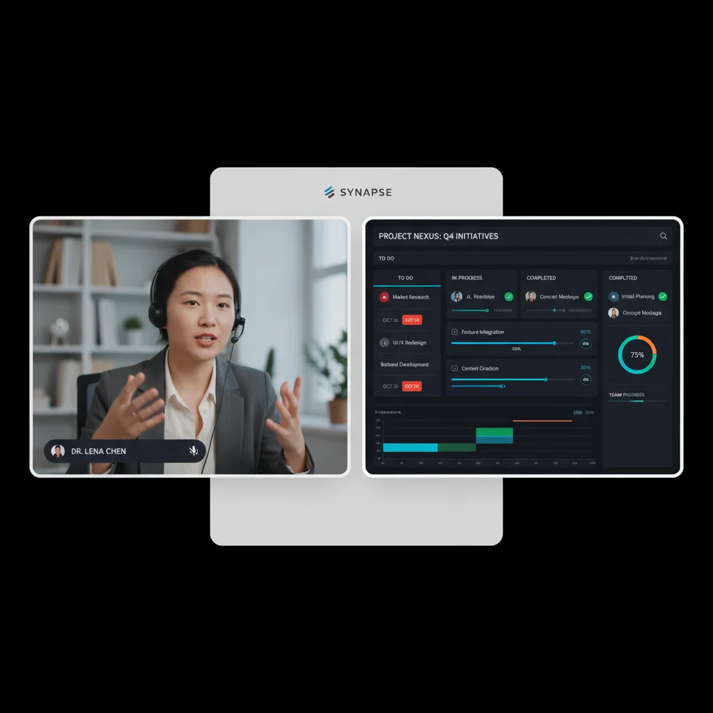 Seamless video conferencing and project management integration