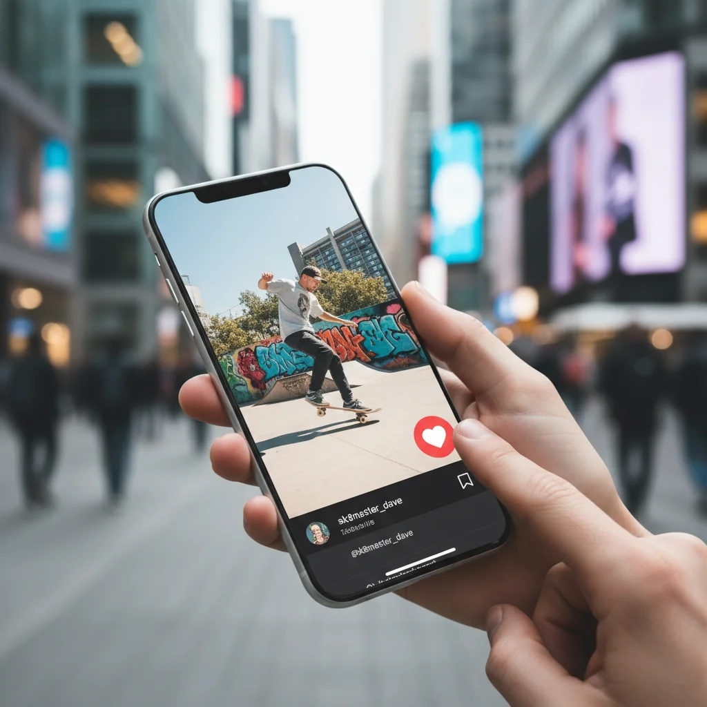 Engaging with short-form video content on a smartphone