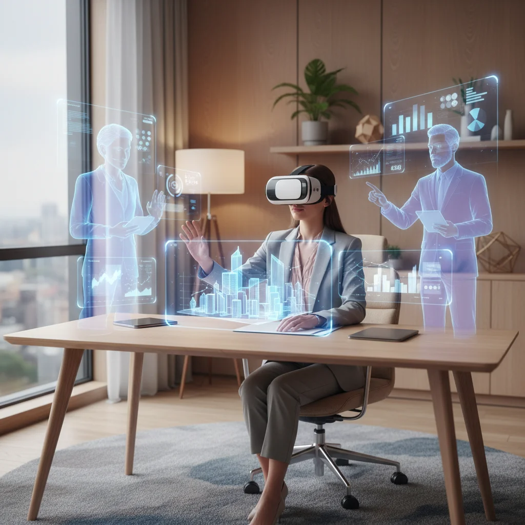 Virtual reality collaboration in remote work