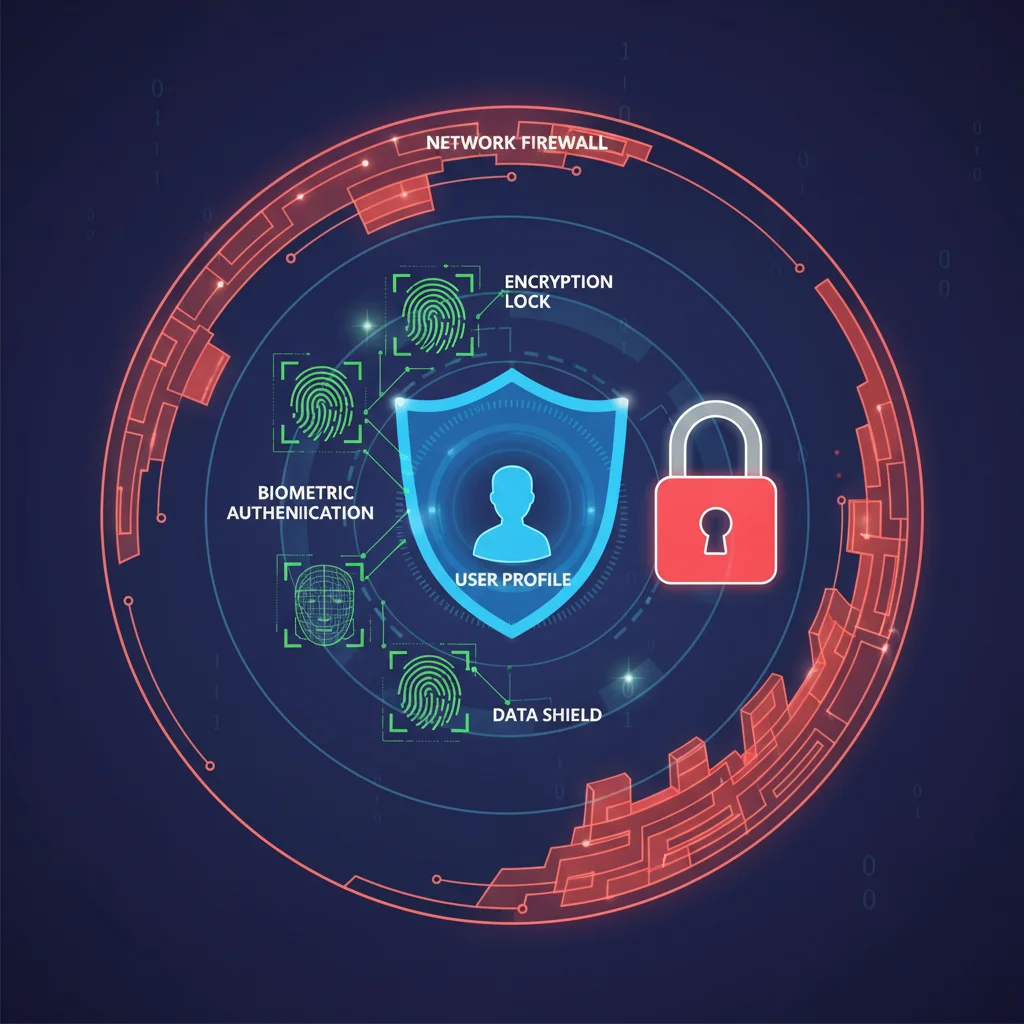 Layers of digital security and biometric authentication