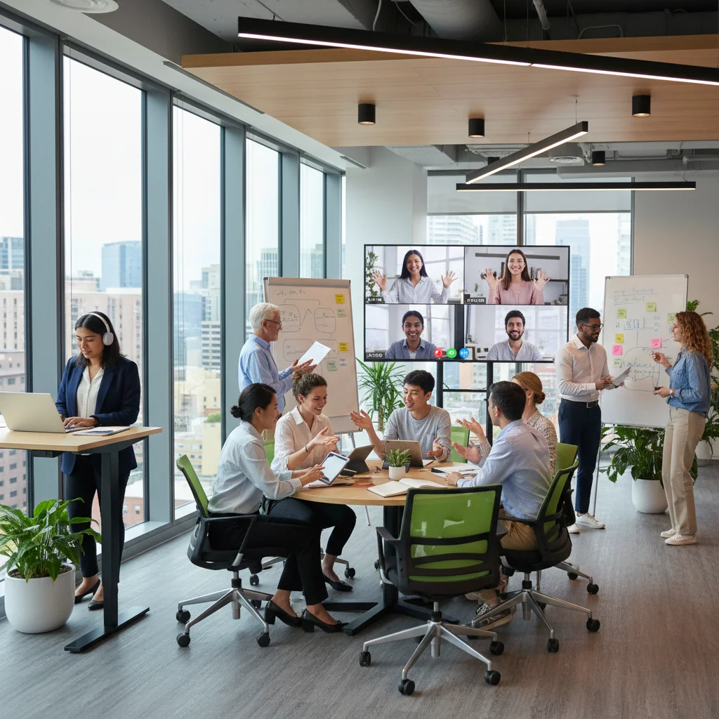 Hybrid Workforce Strategies 2026: Optimize US Productivity